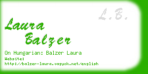 laura balzer business card